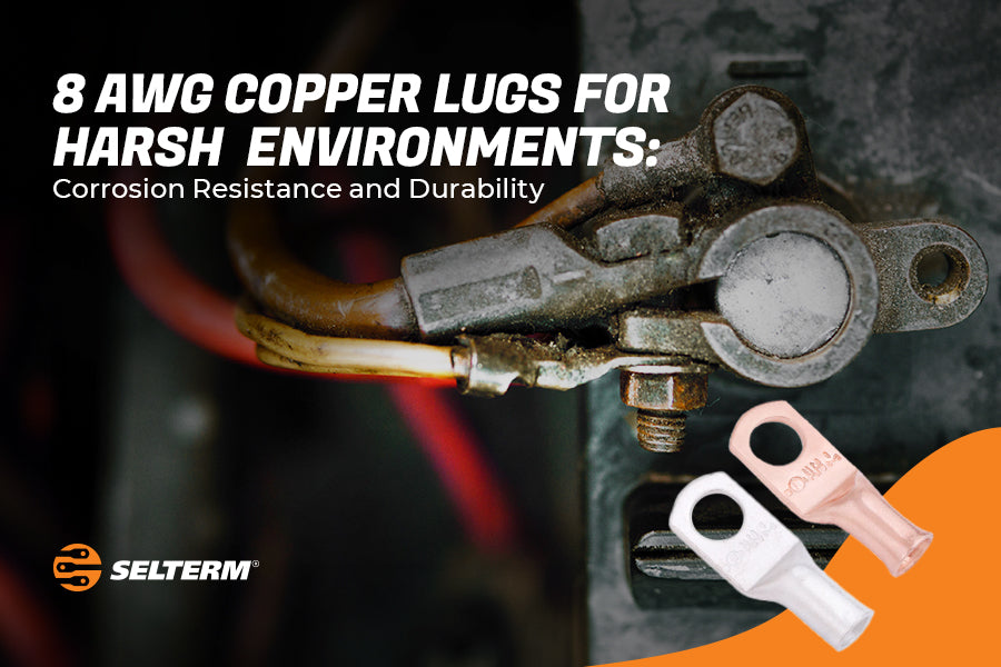 8 AWG Copper Lugs for Harsh Environments