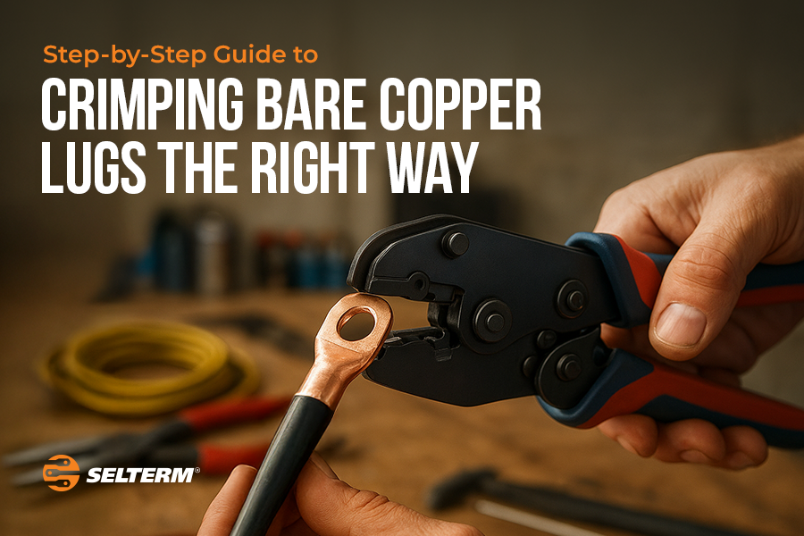 Step-by-step cable lug crimping tool guide