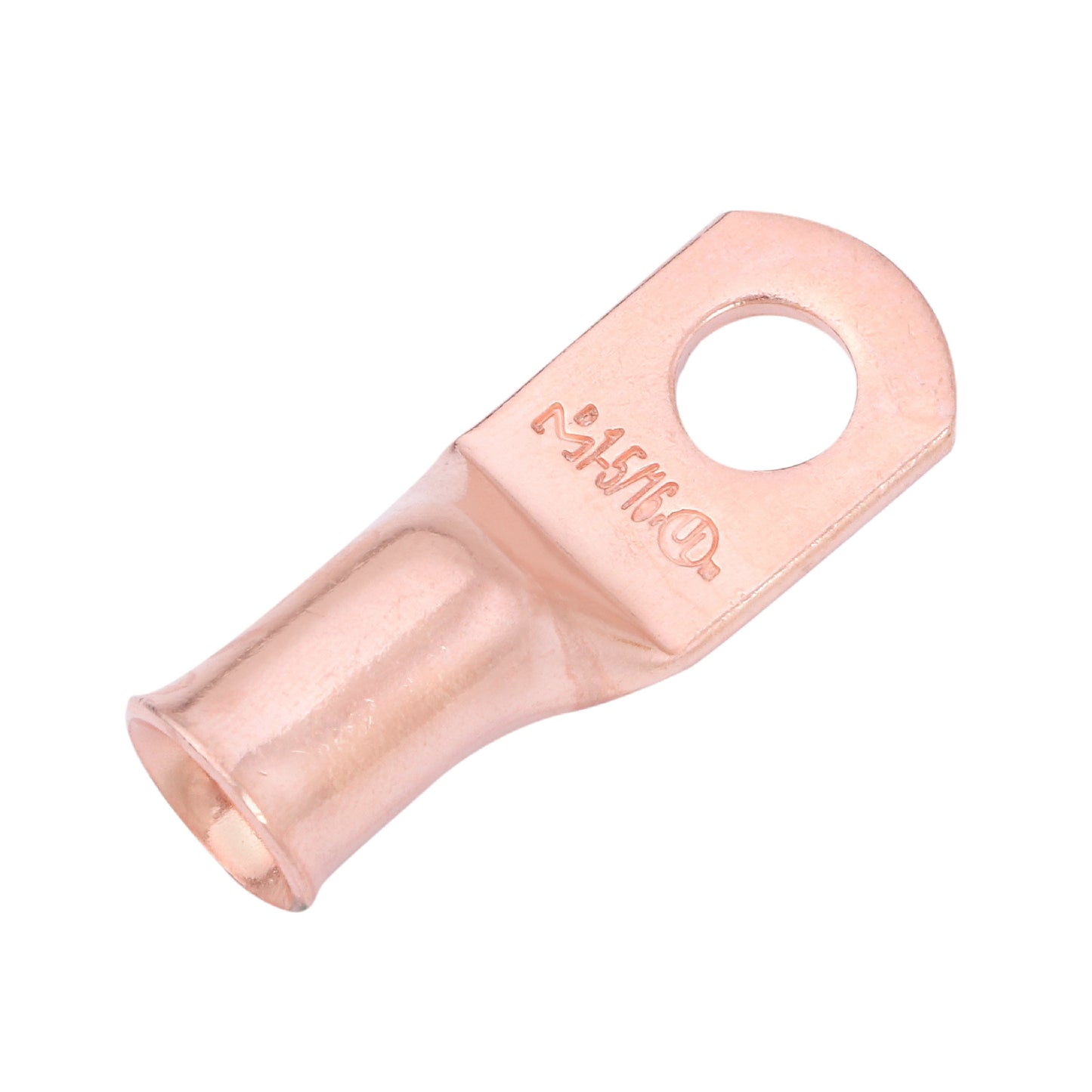 1AWG (1 Gauge) 5/16" Stud, Bare Copper Battery Cable Ends, Wire Lugs, Heavy Duty, MD0156U