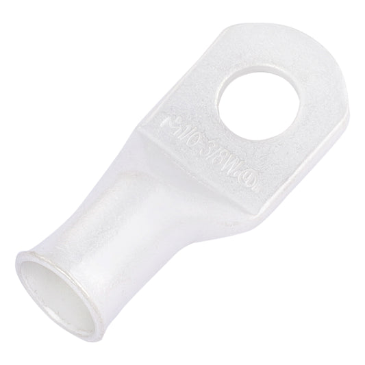 1/0 AWG (0 Gauge) 3/8" Stud, (Wide Pad) Tinned Copper Battery Cable Ends, Wire Lugs, Marine Grade, MD1038PW