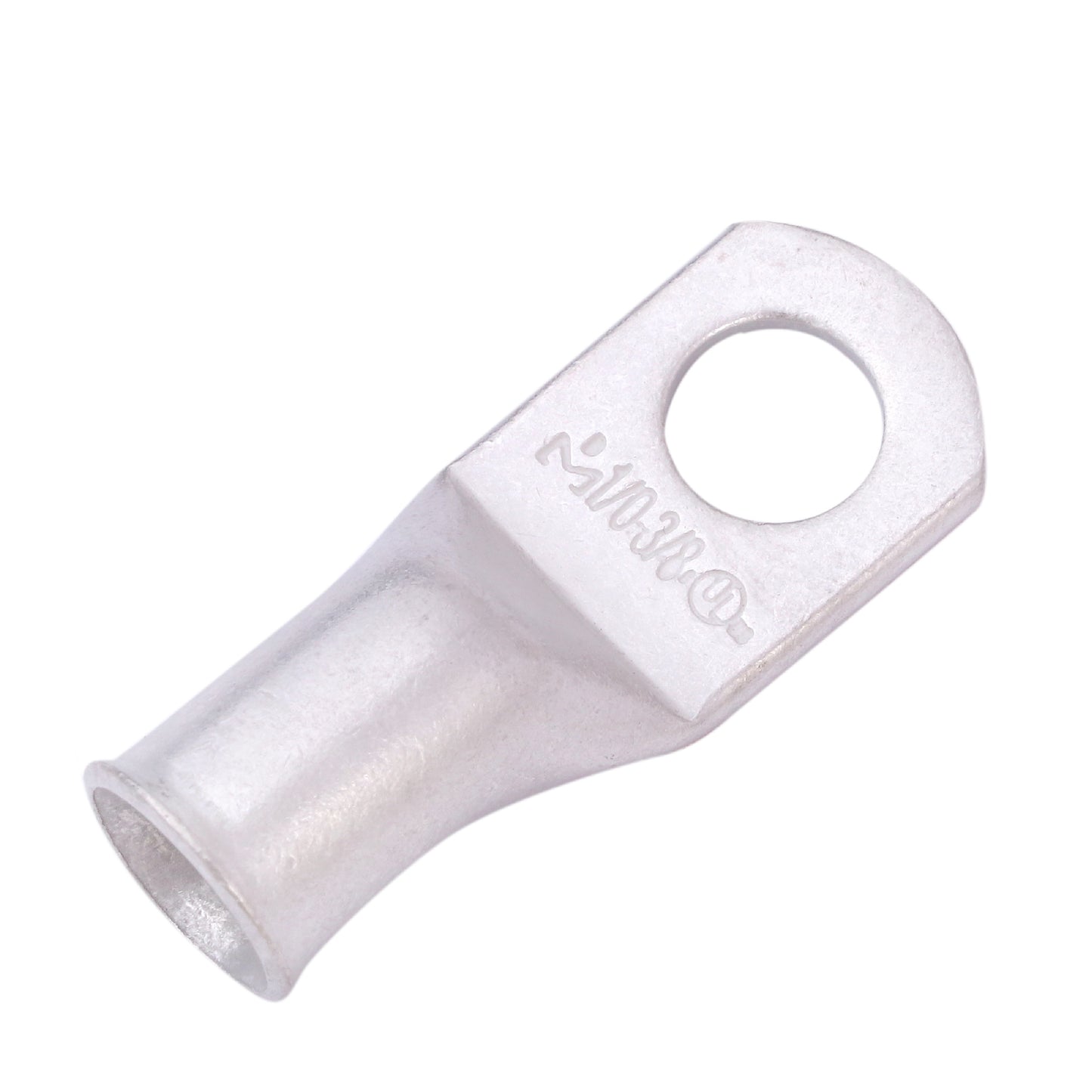 1/0 AWG (0 Gauge) 3/8" Stud, Tinned Copper Battery Cable Ends, Wire Lugs, Marine Grade, MD1038P