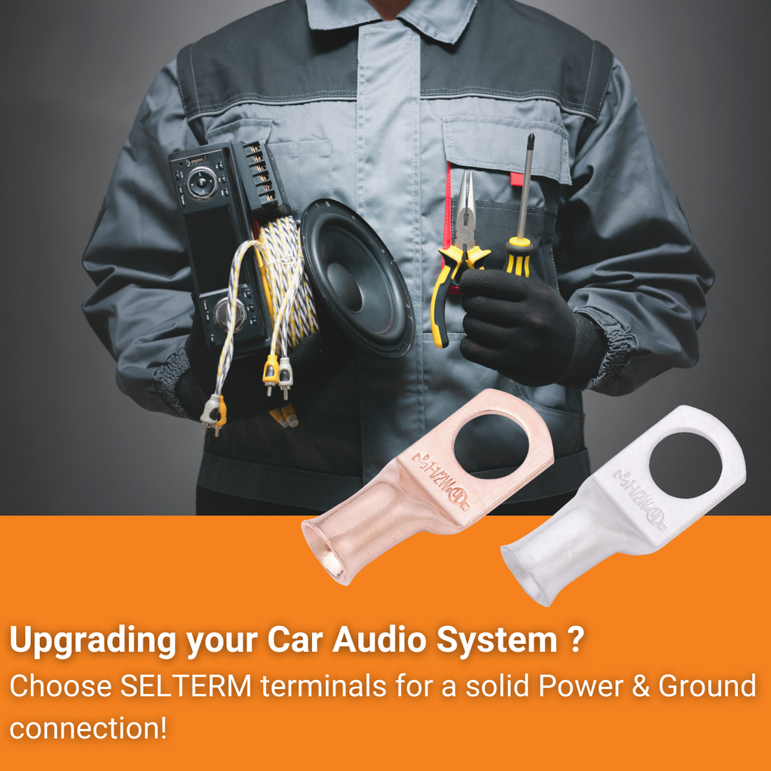 Ring Terminals for Audio Power & Ground Cables