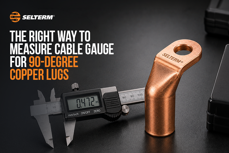 The Right Way to Measure Cable Gauge for 90-Degree Copper Lugs