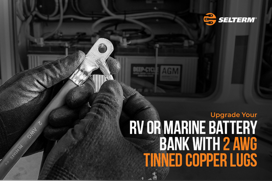 Upgrade Your RV or Marine Battery Bank with 2 AWG Tinned Copper Lugs