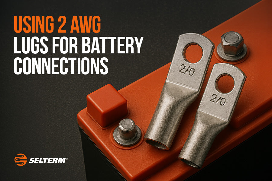 Using 2 AWG Lugs for Battery Connections