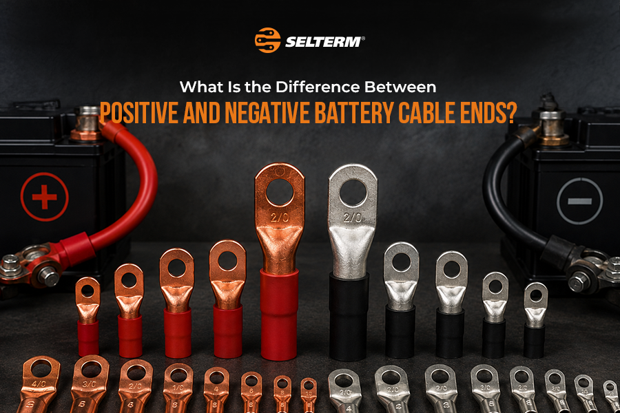 What Is the Difference Between Positive and Negative Battery Cable Ends?