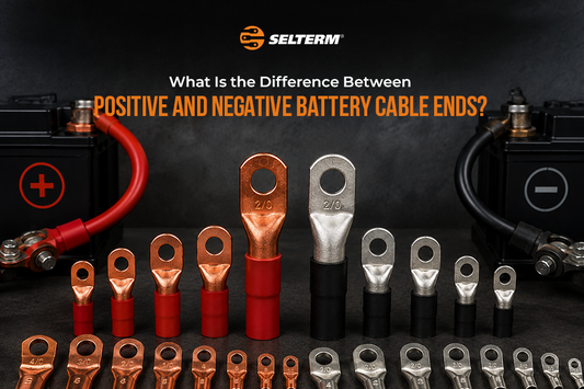 What Is the Difference Between Positive and Negative Battery Cable Ends?