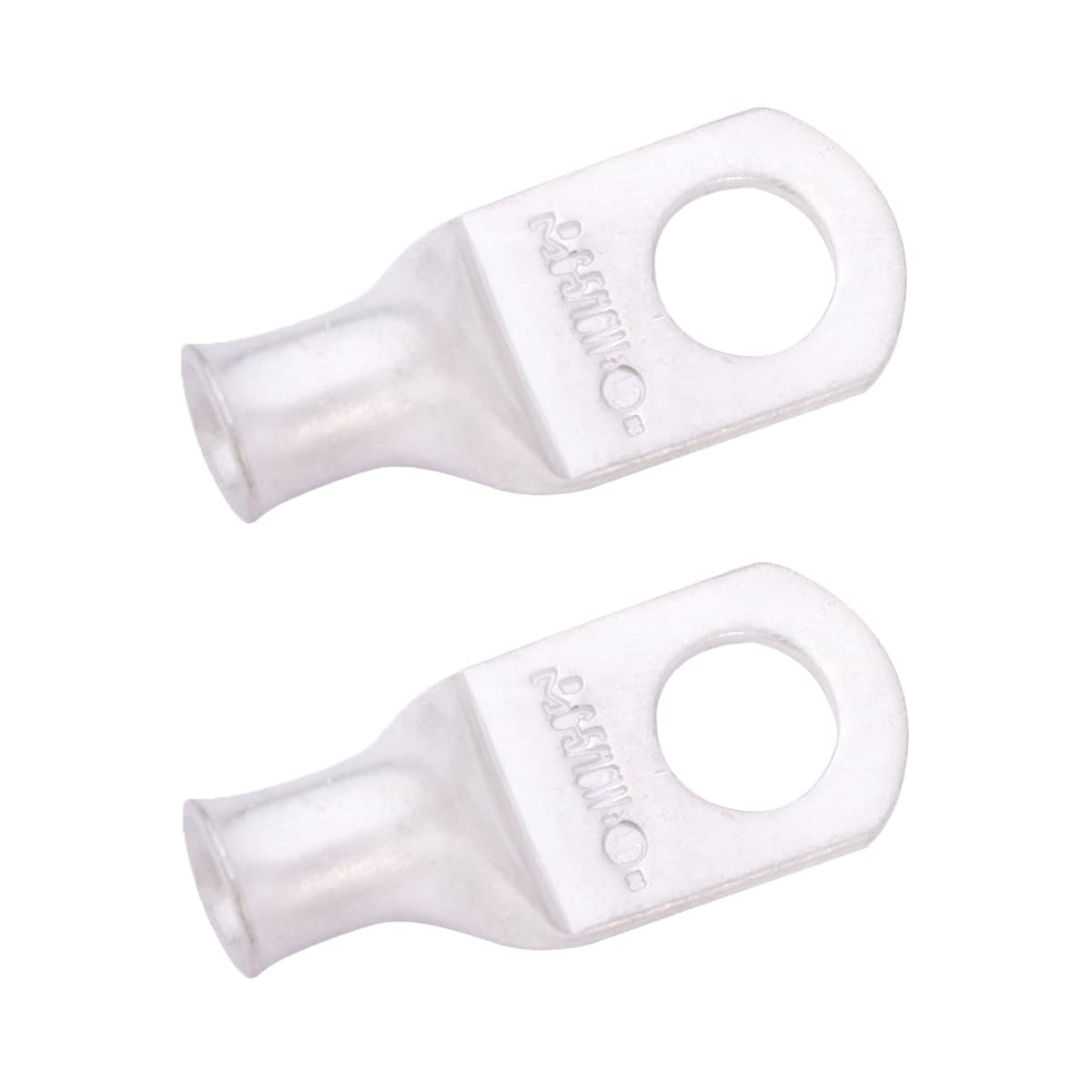 6 AWG (6 Gauge) 5/16" Stud, (Wide Pad) Tinned Copper Battery Cable Ends, Wire Lugs, Marine Grade, MD0656PW