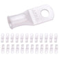 2 AWG (2 Gauge) 1/4" Stud, Tinned Copper Battery Cable Ends, Wire Lugs, Marine Grade, MD0214P