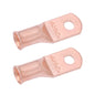 4 AWG (4 Gauge) #10 Stud, Bare Copper Battery Cable Ends, Wire Lugs, Heavy Duty, MD0410U