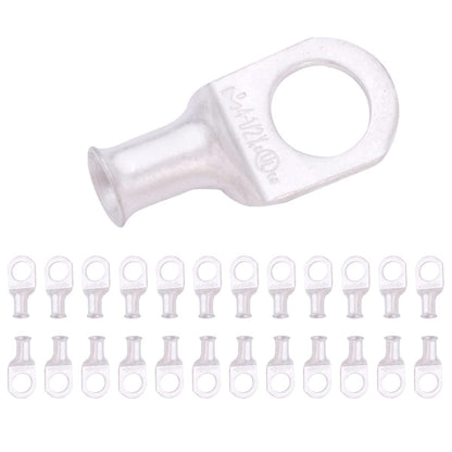 4 AWG (4 Gauge) 1/2" Stud, Tinned Copper Battery Cable Ends, Wire Lugs, Marine Grade, MD0412PX