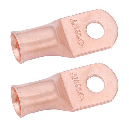 2/0 AWG (00 Gauge) 5/16" Stud, Bare Copper Battery Cable Ends, Wire Lugs, Heavy Duty, MD2056U