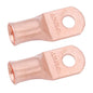 2/0 AWG (00 Gauge) 5/16" Stud, Bare Copper Battery Cable Ends, Wire Lugs, Heavy Duty, MD2056U