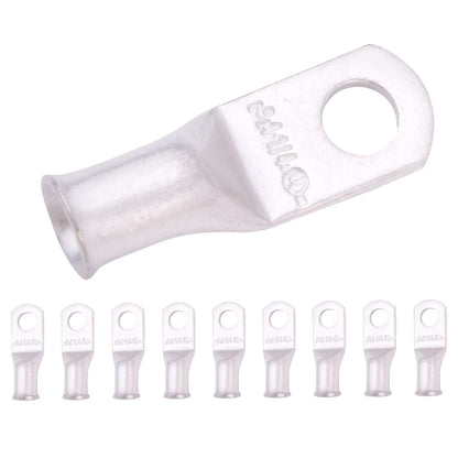 4 AWG (4 Gauge) 1/4" Stud, Tinned Copper Battery Cable Ends, Wire Lugs, Marine Grade, MD0414P