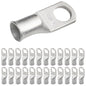 2 AWG (2 Gauge) 3/8" Stud, Tinned Copper Battery Cable Ends, Wire Lugs, Marine Grade, MD0238P