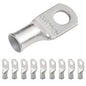 4 AWG (4 Gauge) 5/16" Stud, (Wide Pad) Tinned Copper Battery Cable Ends, Wire Lugs, Marine Grade, MD0456PW