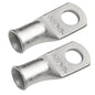 2 AWG (2 Gauge) 5/16" Stud, Tinned Copper Battery Cable Ends, Wire Lugs, Marine Grade, MD0256P