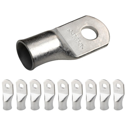 4/0 AWG (0000 Gauge) 3/8" Stud, Tinned Copper Battery Cable Ends, Wire Lugs, Marine Grade, MD4038P