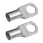 4 AWG (4 Gauge) 3/8" Stud, (Wide Pad) Tinned Copper Battery Cable Ends, Wire Lugs, Marine Grade, MD0438PW