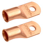 3/0 AWG (000 Gauge) 5/16" Stud, Bare Copper Battery Cable Ends, Wire Lugs, Heavy Duty, MD3056U