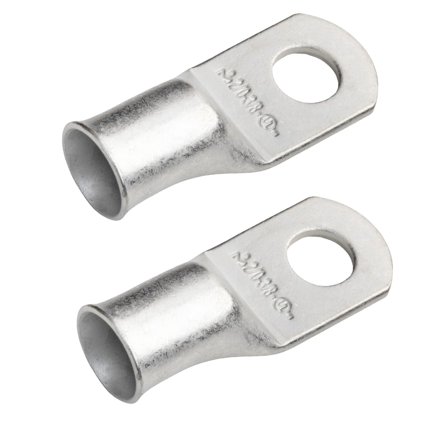 2/0 AWG, 3/8 Stud, Tinned Copper Battery Cable Ends, Wire