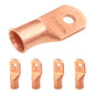 4/0 AWG (0000 Gauge) 5/16" Stud, Bare Copper Battery Cable Ends, Wire Lugs, Heavy Duty, MD4056U