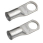 4 AWG (4 Gauge) 3/8" Stud, Tinned Copper Battery Cable Ends, Wire Lugs, Marine Grade, MD0438P