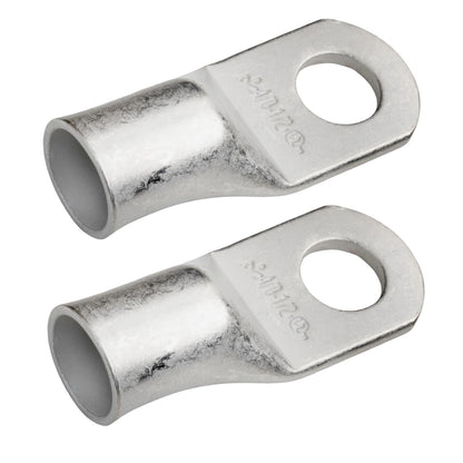 4/0 AWG (0000 Gauge) 1/2" Stud, Tinned Copper Battery Cable Ends, Wire Lugs, Marine Grade, MD4012P