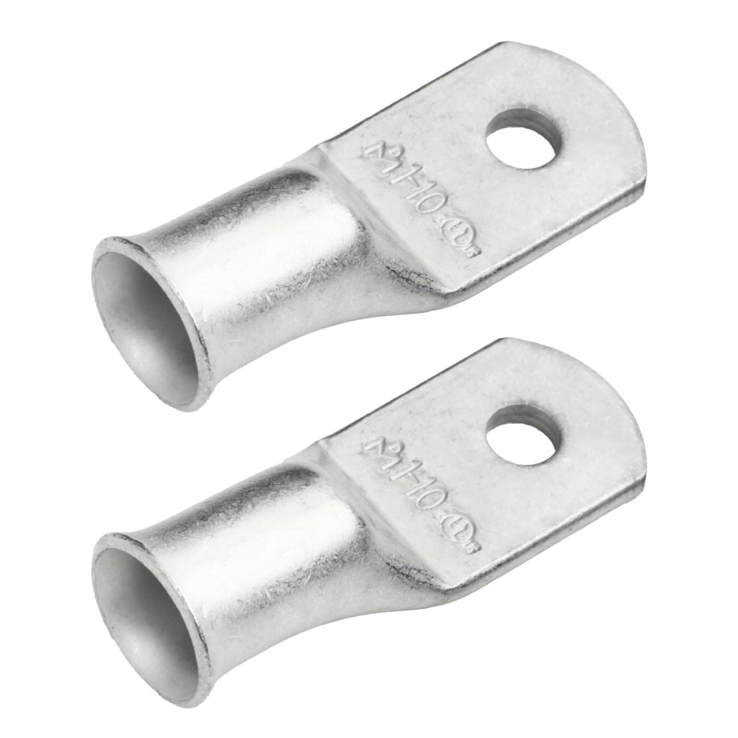 1AWG (1 Gauge) #10 Stud, Tinned Copper Battery Cable Ends, Wire Lugs, Marine Grade, MD0110P