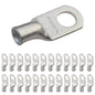 6 AWG (6 Gauge) 5/16" Stud, (Wide Pad) Tinned Copper Battery Cable Ends, Wire Lugs, Marine Grade, MD0656PW