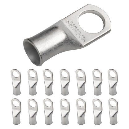 1/0 AWG (0 Gauge) 1/2" Stud, Tinned Copper Battery Cable Ends, Wire Lugs, Marine Grade, MD1012P
