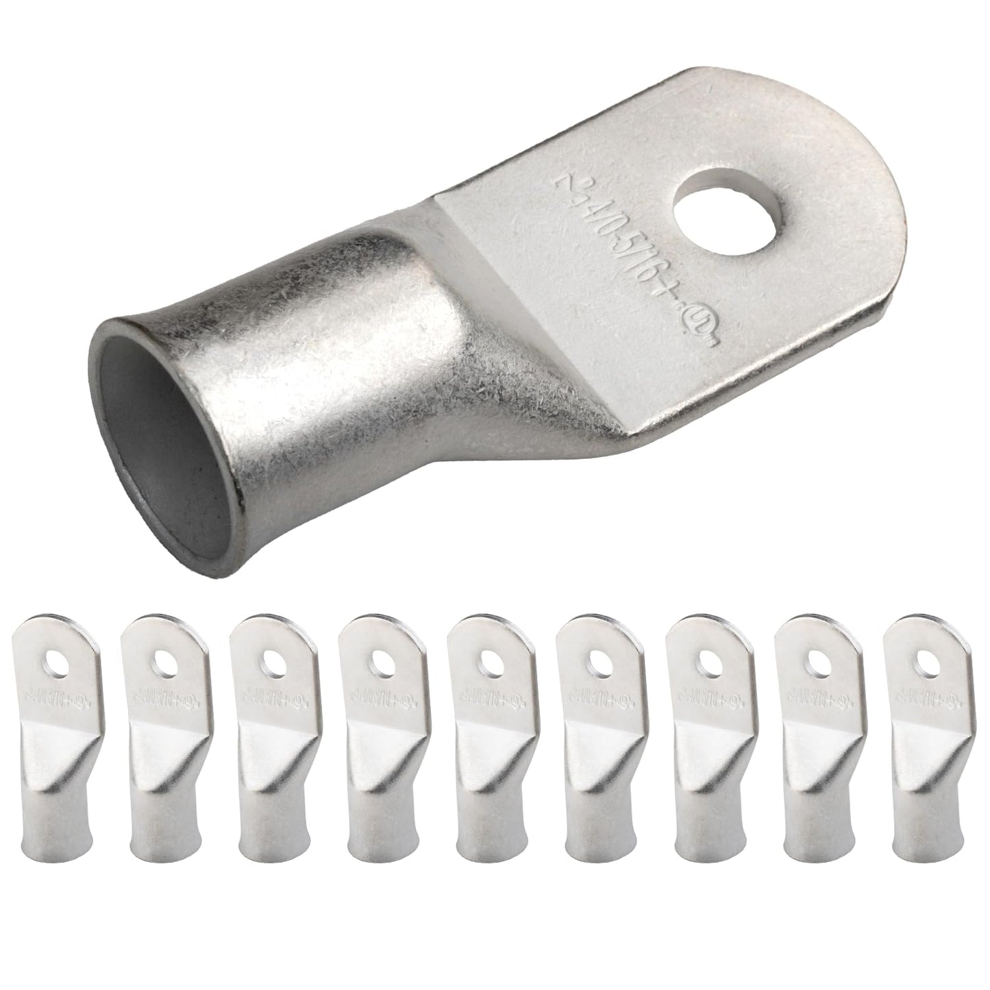 4/0 AWG (0000 Gauge) (XL), 5/16" Stud, Tinned Copper Battery Cable Ends, Wire Lugs, Marine Grade, MD4056PXL