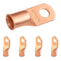 2/0 AWG (00 Gauge) 3/8" Stud, Bare Copper Battery Cable Ends, Wire Lugs, Heavy Duty, MD2038U