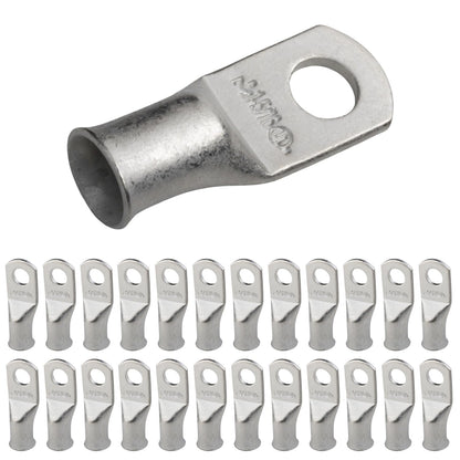 1AWG (1 Gauge) 5/16" Stud, Tinned Copper Battery Cable Ends, Wire Lugs, Marine Grade, MD0156P