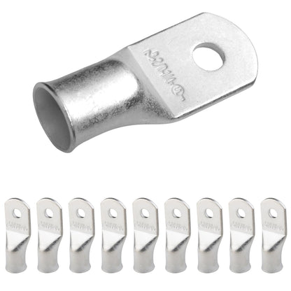2/0 AWG (00 Gauge) 1/4" Stud, Tinned Copper Battery Cable Ends, Wire Lugs, Marine Grade, MD2014P