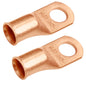3/0 AWG (000 Gauge) 1/2" Stud, Bare Copper Battery Cable Ends, Wire Lugs, Heavy Duty, MD3012U