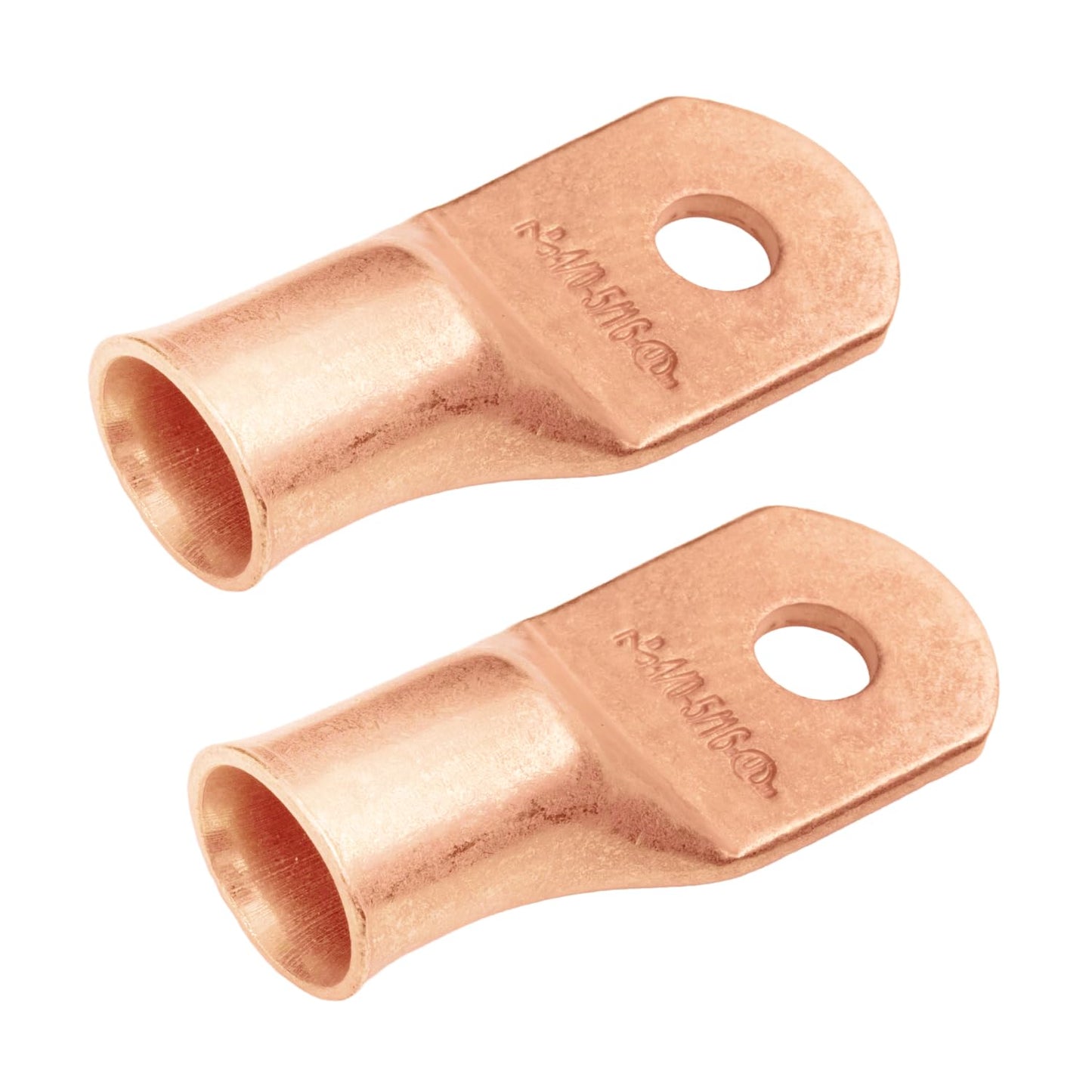 4/0 AWG (0000 Gauge) 5/16" Stud, Bare Copper Battery Cable Ends, Wire Lugs, Heavy Duty, MD4056U