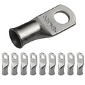 2 AWG (2 Gauge) 5/16" Stud, Tinned Copper Battery Cable Ends, Wire Lugs, Marine Grade, MD0256P