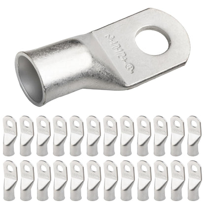 4/0 AWG (0000 Gauge) (XL), 1/2" Stud, Tinned Copper Battery Cable Ends, Wire Lugs, Marine Grade, MD4012PXL
