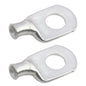 8 AWG (8 Gauge) 3/8" Stud, (Wide Pad) Tinned Copper Battery Cable Ends, Wire Lugs, Marine Grade, MD0838PX