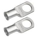 2 AWG (2 Gauge) 1/2" Stud, Tinned Copper Battery Cable Ends, Wire Lugs, Marine Grade, MD0212PW