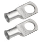 2 AWG (2 Gauge) 1/2" Stud, Tinned Copper Battery Cable Ends, Wire Lugs, Marine Grade, MD0212PW