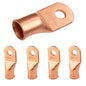 4/0 AWG (0000 Gauge) 3/8" Stud, Bare Copper Battery Cable Ends, Wire Lugs, Heavy Duty, MD4038U