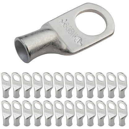 6 AWG (6 Gauge) 3/8" Stud, Tinned Copper Battery Cable Ends, Wire Lugs, Marine Grade, MD0638PW