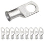 1AWG (1 Gauge) 1/2" Stud, Tinned Copper Battery Cable Ends, Wire Lugs, Marine Grade, MD0112PW