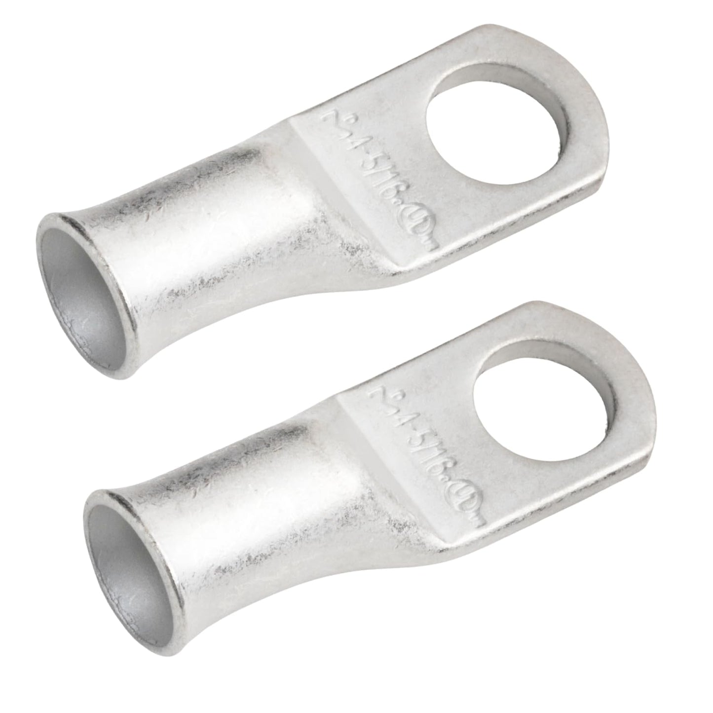 4 AWG (4 Gauge) 5/16" Stud, Tinned Copper Battery Cable Ends, Wire Lugs, Marine Grade, MD0456P