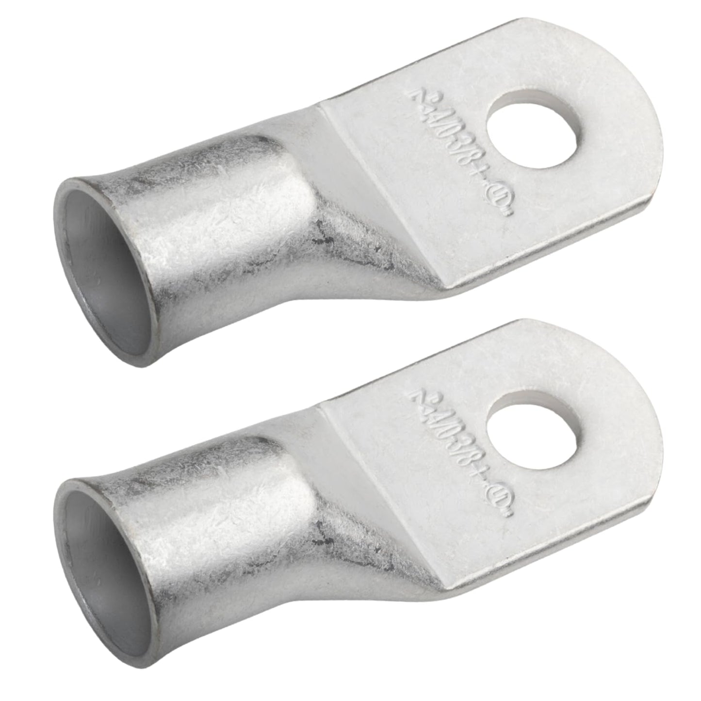 4/0 AWG (0000 Gauge) (XL), 3/8" Stud, Tinned Copper Battery Cable Ends, Wire Lugs, Marine Grade, MD4038PXL