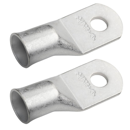 4/0 AWG (0000 Gauge) (XL), 3/8" Stud, Tinned Copper Battery Cable Ends, Wire Lugs, Marine Grade, MD4038PXL