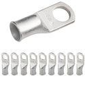 2 AWG (2 Gauge) 3/8" Stud, Tinned Copper Battery Cable Ends, Wire Lugs, Marine Grade, MD0238P