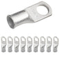 2 AWG (2 Gauge) 3/8" Stud, Tinned Copper Battery Cable Ends, Wire Lugs, Marine Grade, MD0238P